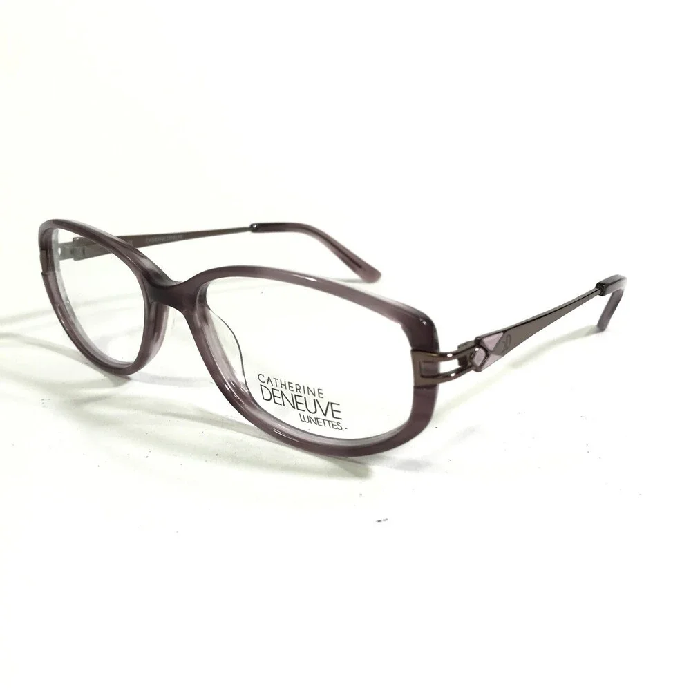 Catherine Deneuve Eyeglasses Frames CD-357 PUR Purple Square Full Rim 54-16-135